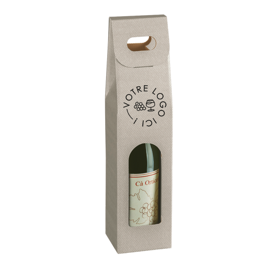 Valisette carton Milan-New York-Riga 1btl 9x9x38,5cm perso