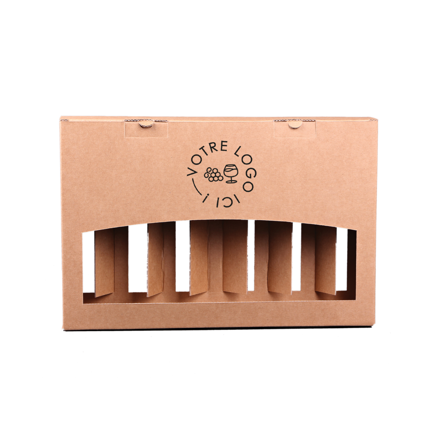 Valisette carton 6 bières type Long neck personnalisée