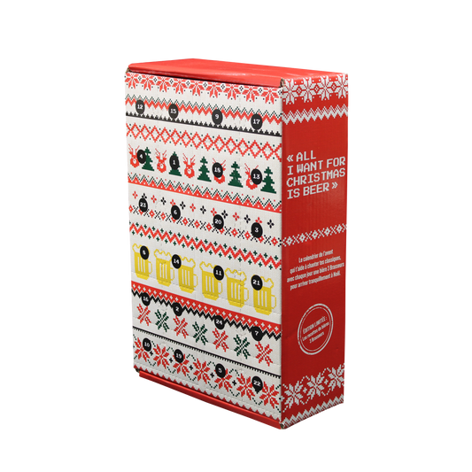 Calendrier de lavent 24 bières personnalisé