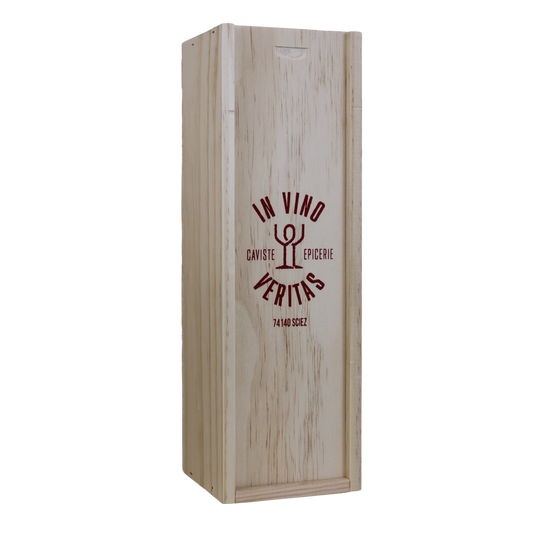 Caisse Tradition bois de Pin 1 btl 9,2x9,2x33cm personnalisée -