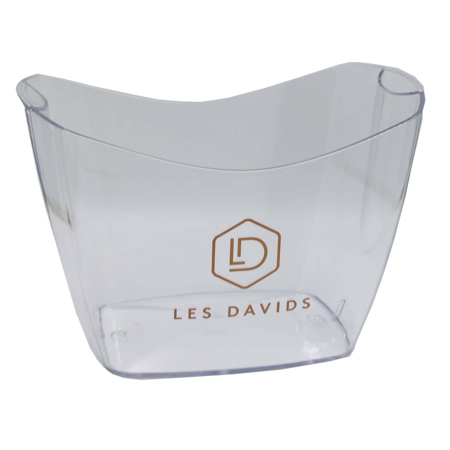 Vasque Baltoro plastique blanc/transparent 4/6 btls personnalisée