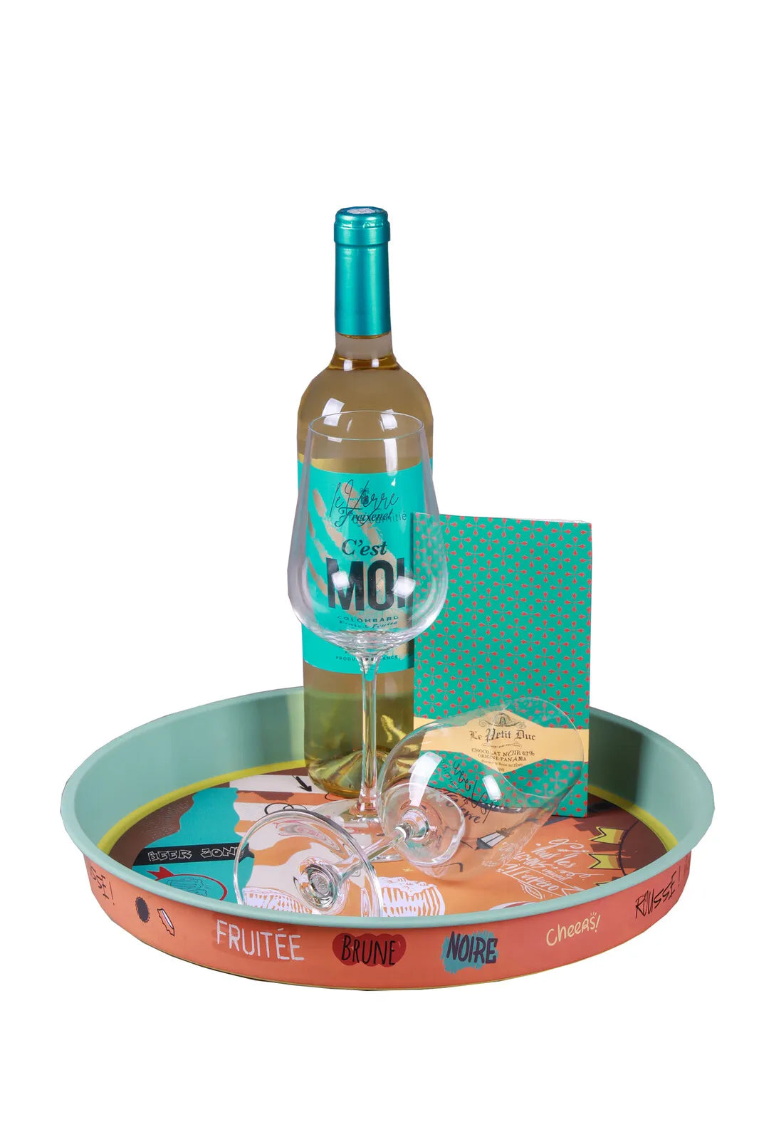 Viggo round metal tray - San Francisco
