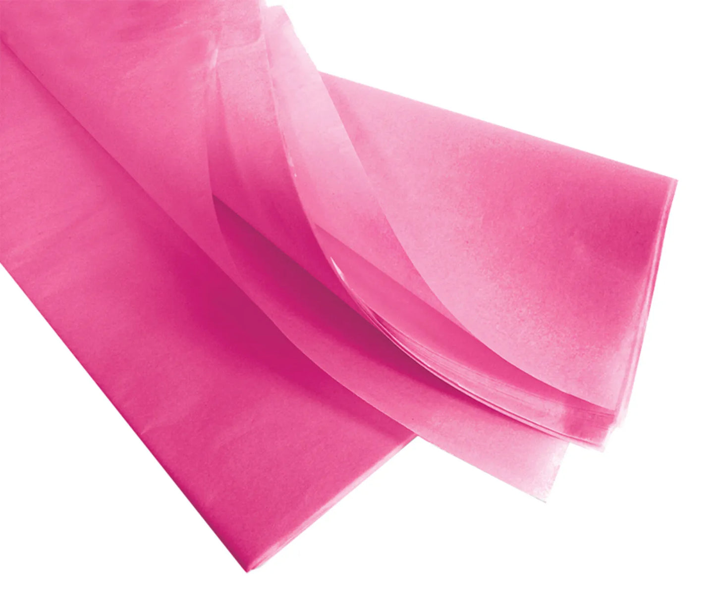 Papier mousseline rose pâle 75x50cm (480 feuilles)