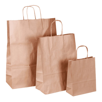 Sac Esprit Eco papier kraft cabas 26x12x35cm brun