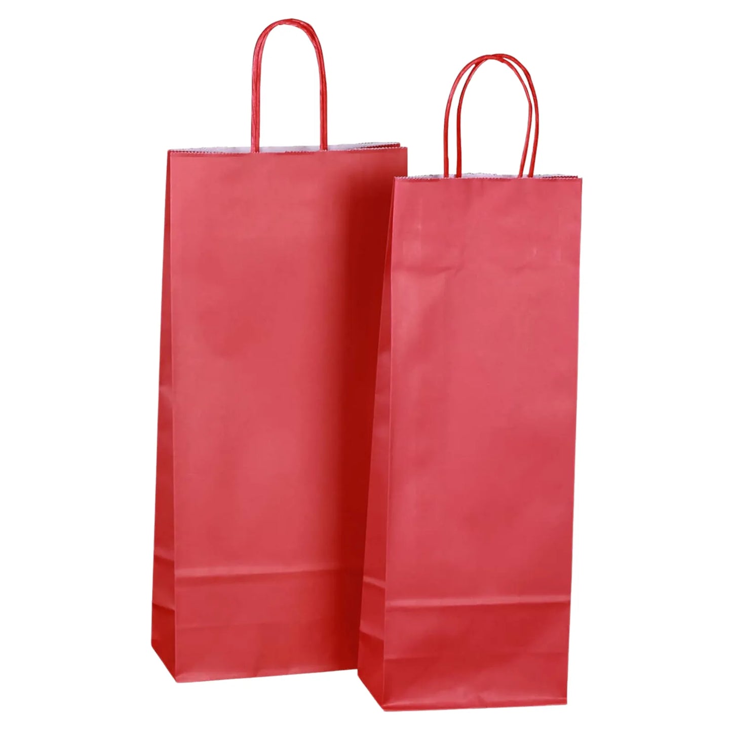 Eco-friendly kraft paper bag for 2 bottles