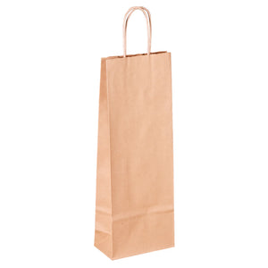 Spirit Eco Kraft Paper Bag 1 Bottle Brown