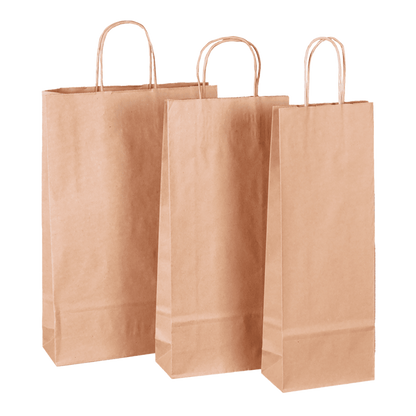 Sac Esprit Eco papier kraft brun 1 bouteille