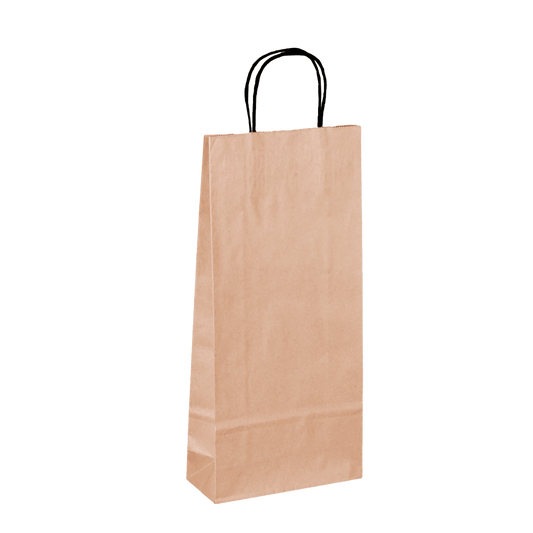 Esprit Eco Kraft Paper Bag for 2 Bottles, Brown