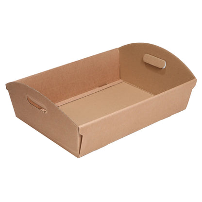 Rome-style corrugated cardboard basket, 23x18x6cm