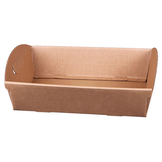 Corbeille Rome carton cannelure 33.5x25x8cm
