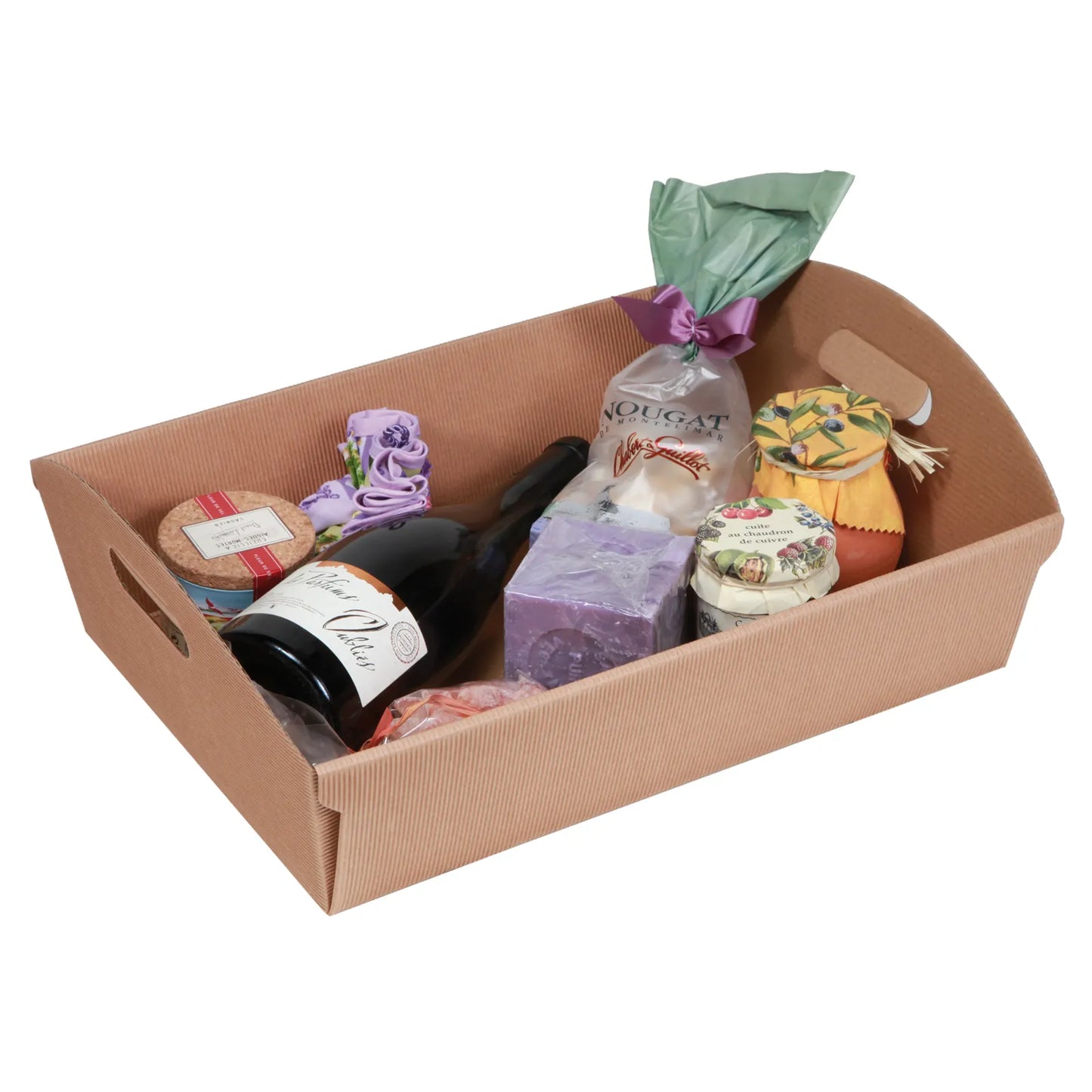 Rome corrugated cardboard basket 33.5x25x8cm