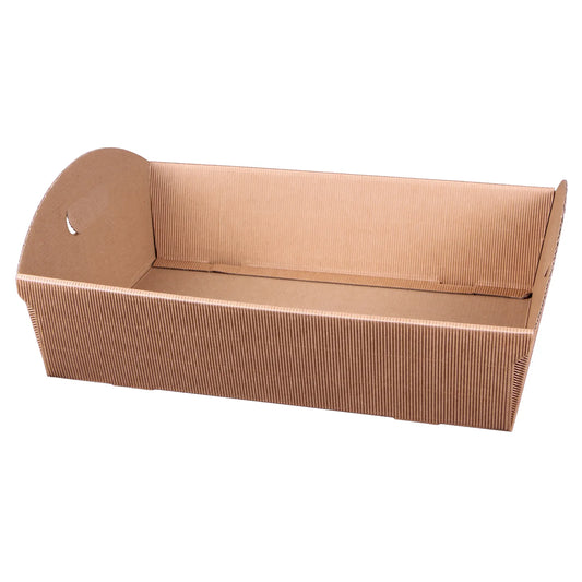 Corbeille Rome carton cannelure 39x30x9.5cm