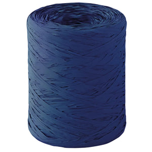 Dark blue synthetic Raffia Basic ribbon (200m spool)