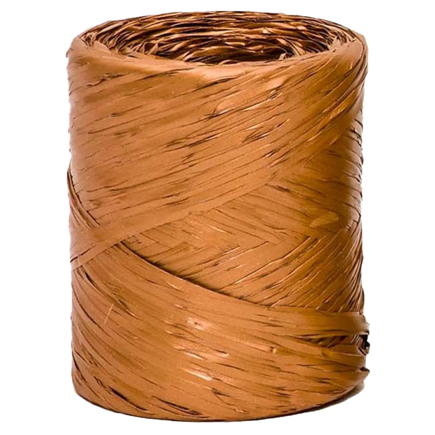 Basic synthetic copper raffia ribbon (200m spool)