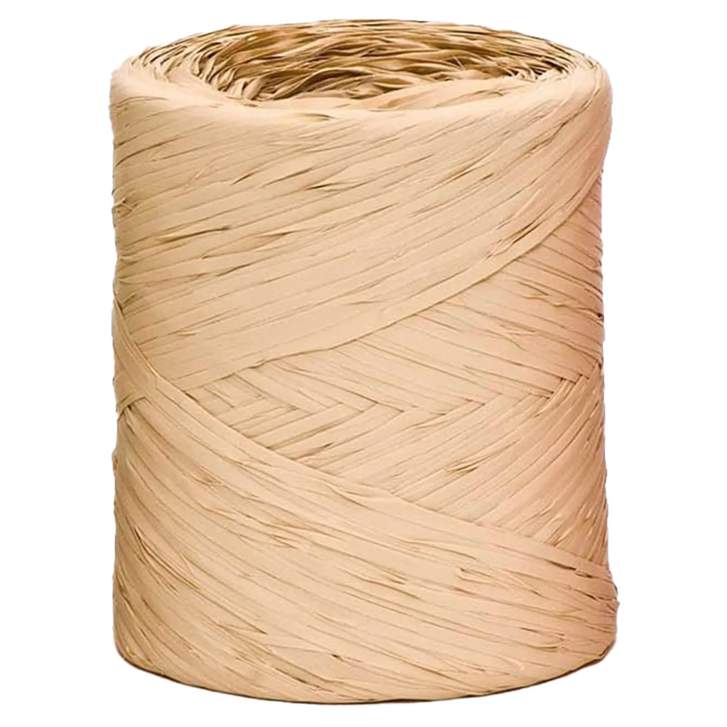 Raffia Basic synthetic ecru ribbon (200m spool)