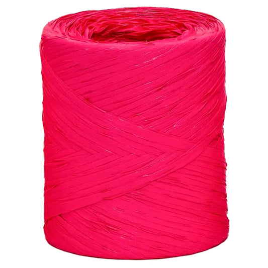 Ruban Raphia Basic synthétique magenta (bobine 200m)
