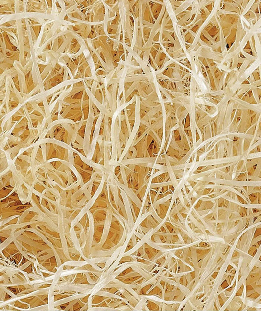 Natural pine wood packing fiber, fine 1mm (bale of approximately 10 kg)