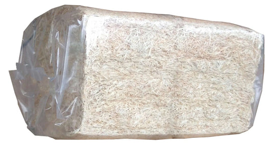 Natural pine wood packing fiber, fine 1mm (bale of approximately 10 kg)