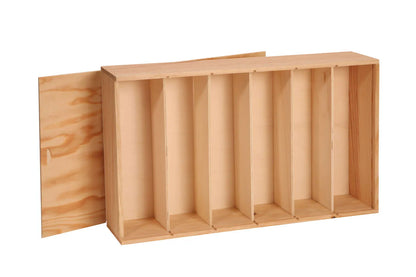 Caisse Tradition bois de pin 6 bouteilles (1x6)