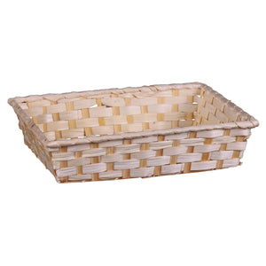 Corbeille Rihana bambou naturel rectangle 31x21x7cm
