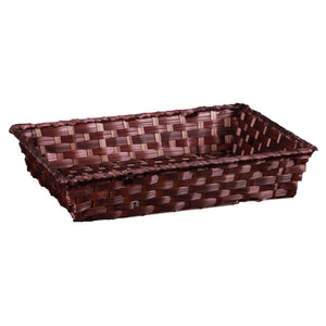 Rihana bamboo chocolate rectangular basket 36x26.5x7.5cm