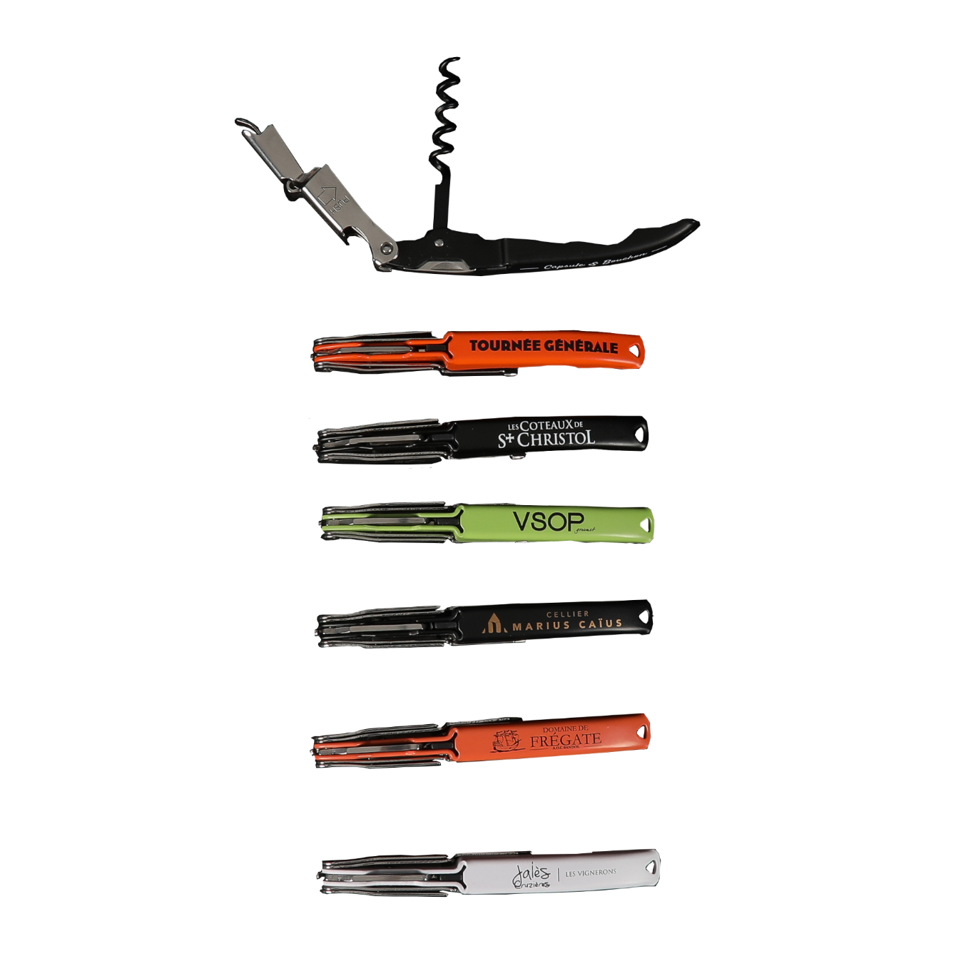 Sommelier Innovation double appui 6 couleurs flashy personnalisé