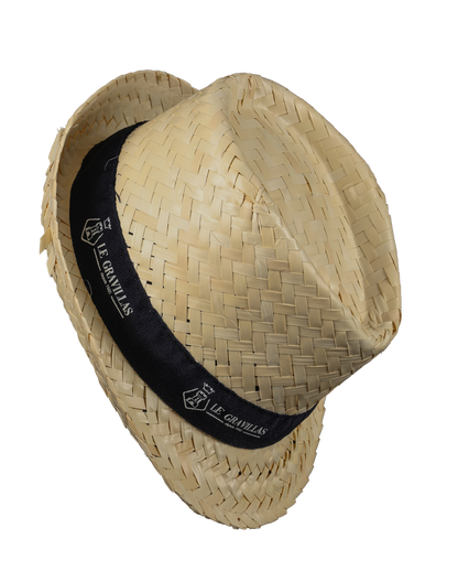 Chapeau Ernest paille avec bandeau personnalisé
