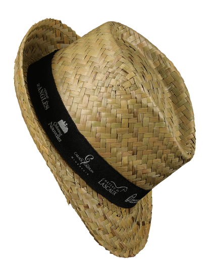 Chapeau Ernest paille avec bandeau personnalisé