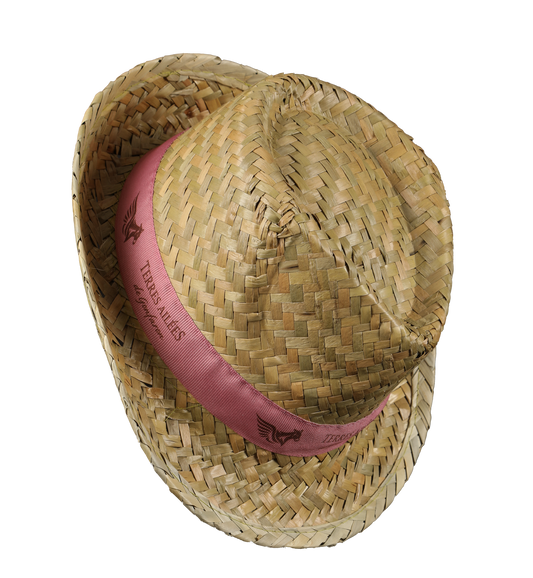 Chapeau Ernest paille avec bandeau personnalisé