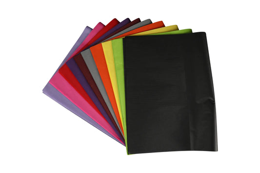 Papier mousseline 10 couleurs assorties 75x50cm (480 feuilles)