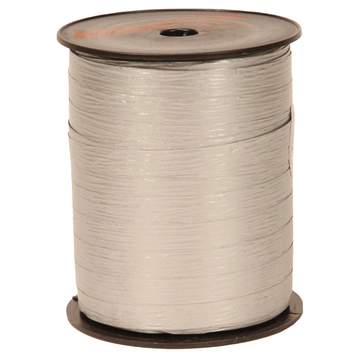 Silver matte curb ribbon (10mm x 250m spool)