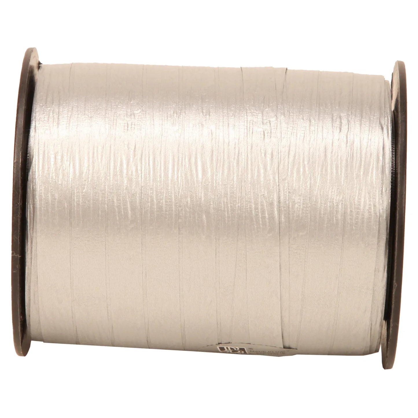 Silver matte curb ribbon (10mm x 250m spool)