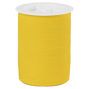 Matte yellow Bolduc ribbon (10mm x 250m spool)