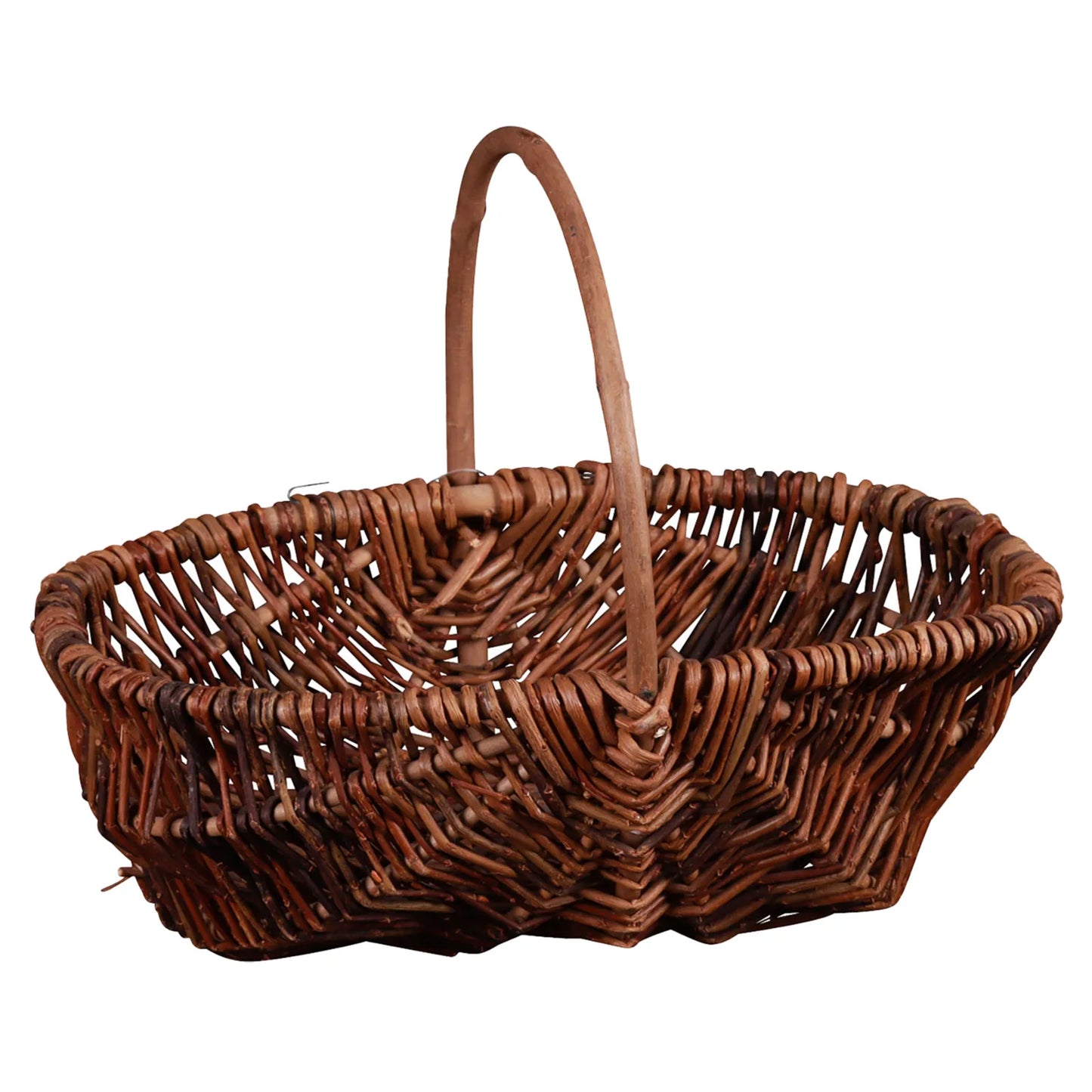 Roseline oval raw wicker basket 31x21x10cm
