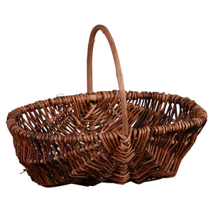 Panier Roseline osier brut ovale 31x21x10cm