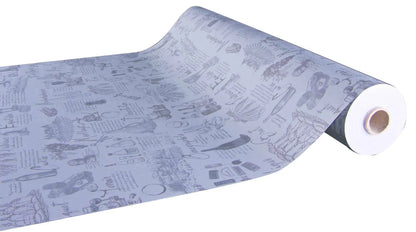 Papier cadeau Cépage kraft couché gris/taupe 0.50x200m