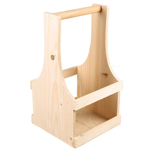 Marcello wooden basket: 4 x 75cl bottles / 9 x 33cl beers (long neck)