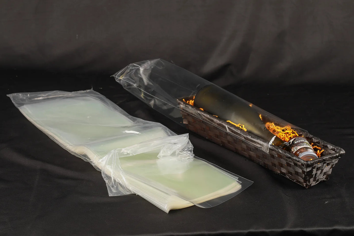 Banneton Rihana bambou chocolat rectangle 42x10x8cm