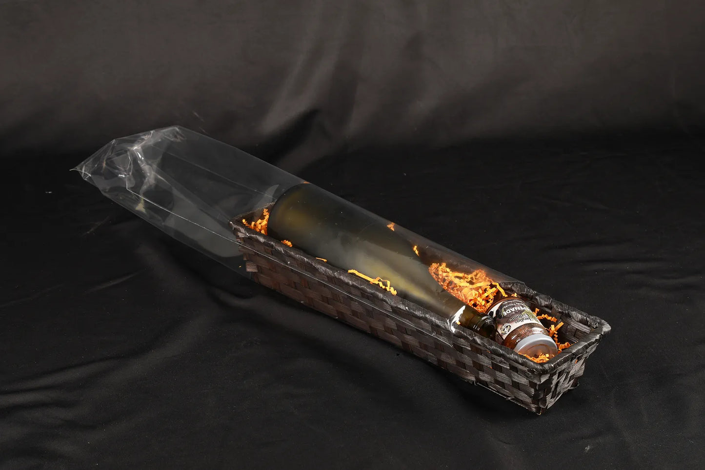 Banneton Rihana bambou chocolat rectangle 42x10x8cm