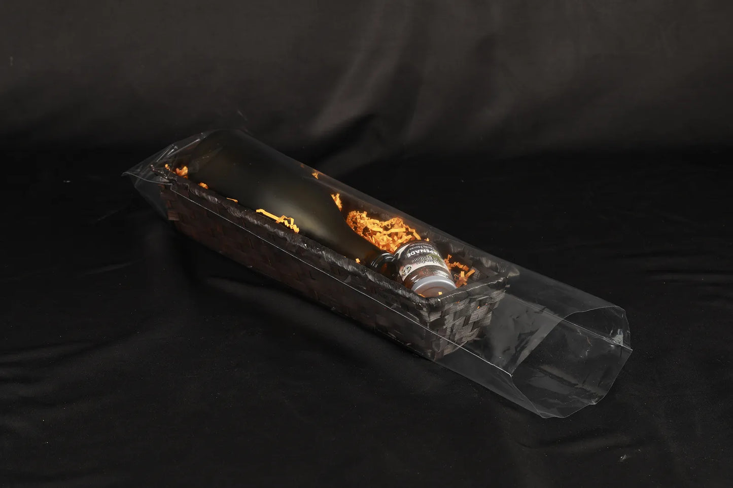 Banneton Rihana bambou chocolat rectangle 42x10x8cm