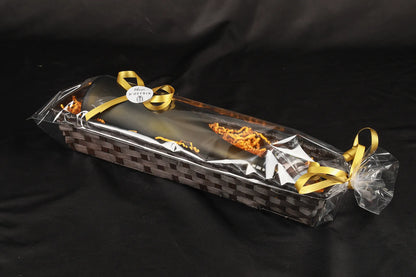 Banneton Rihana bambou chocolat rectangle 42x10x8cm