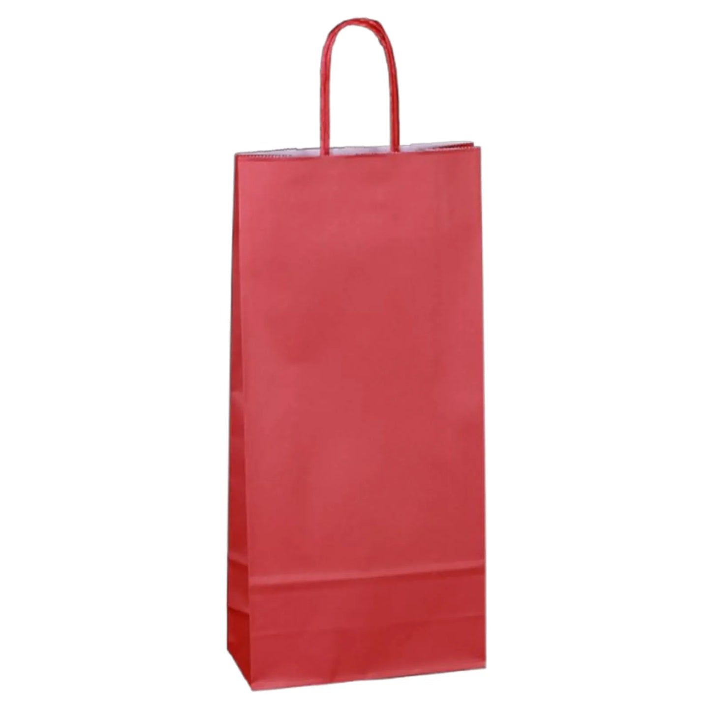 Eco-friendly kraft paper bag for 2 bottles