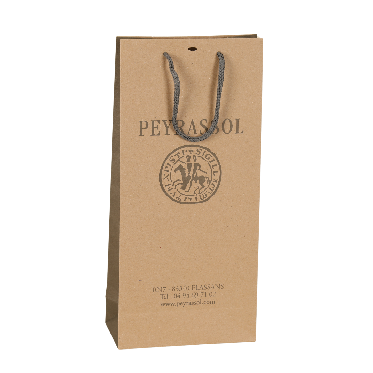 Sac papier luxe 2 bouteilles 18x8.7x39cm personnalisé