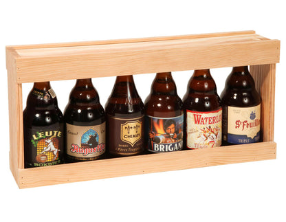 Demi-mètre Mattéo bois 6 bières 33cl (type Steinie)
