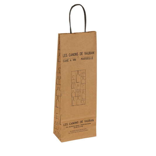 Sac papier Esprit Eco poignées torsadées 1 btl 14x8x39cm personnalisé