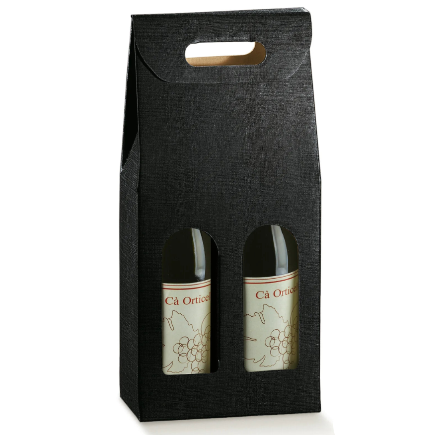 Valisette Milan carton 2 bouteilles