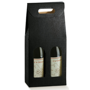 Valisette Milan carton 2 bouteilles