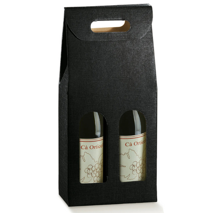 Valisette Milan carton 2 bouteilles