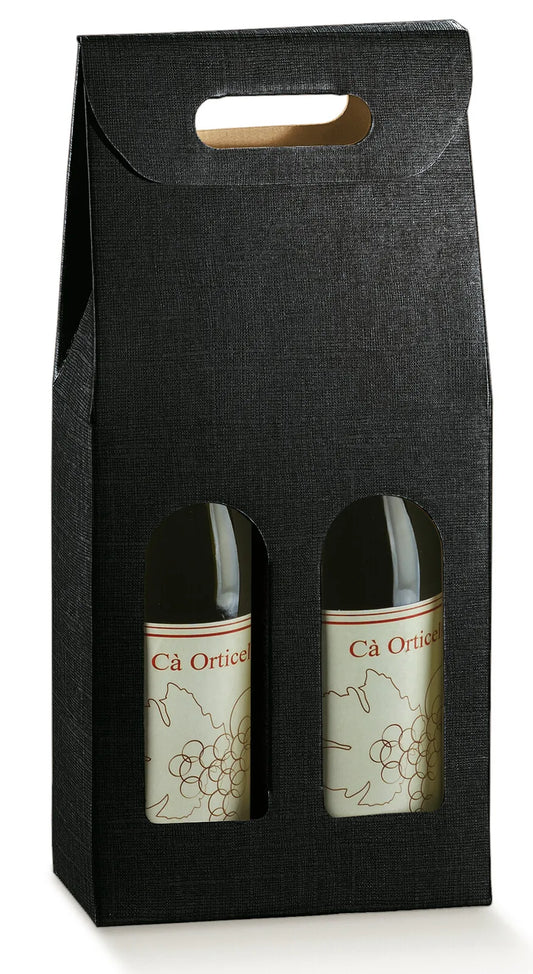 Valisette Milan carton 2 bouteilles