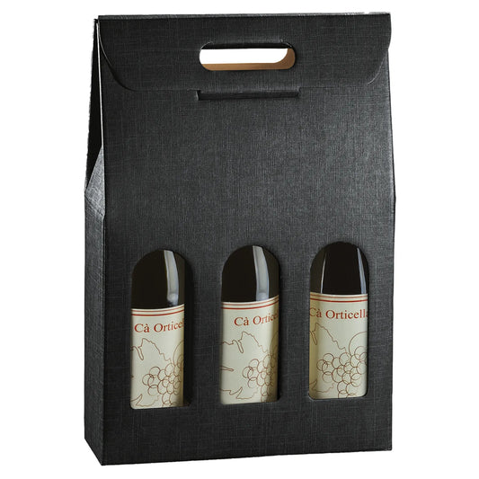 Valisette Milan carton 3 bouteilles
